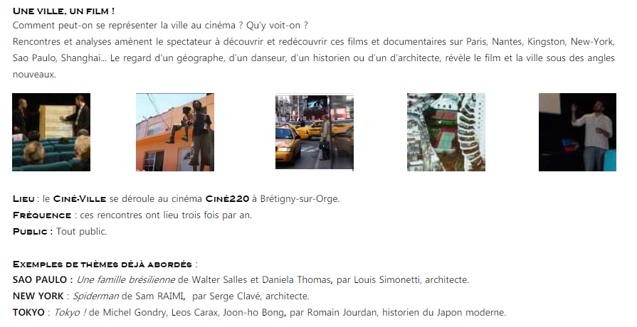 Ciné-Ville 2014