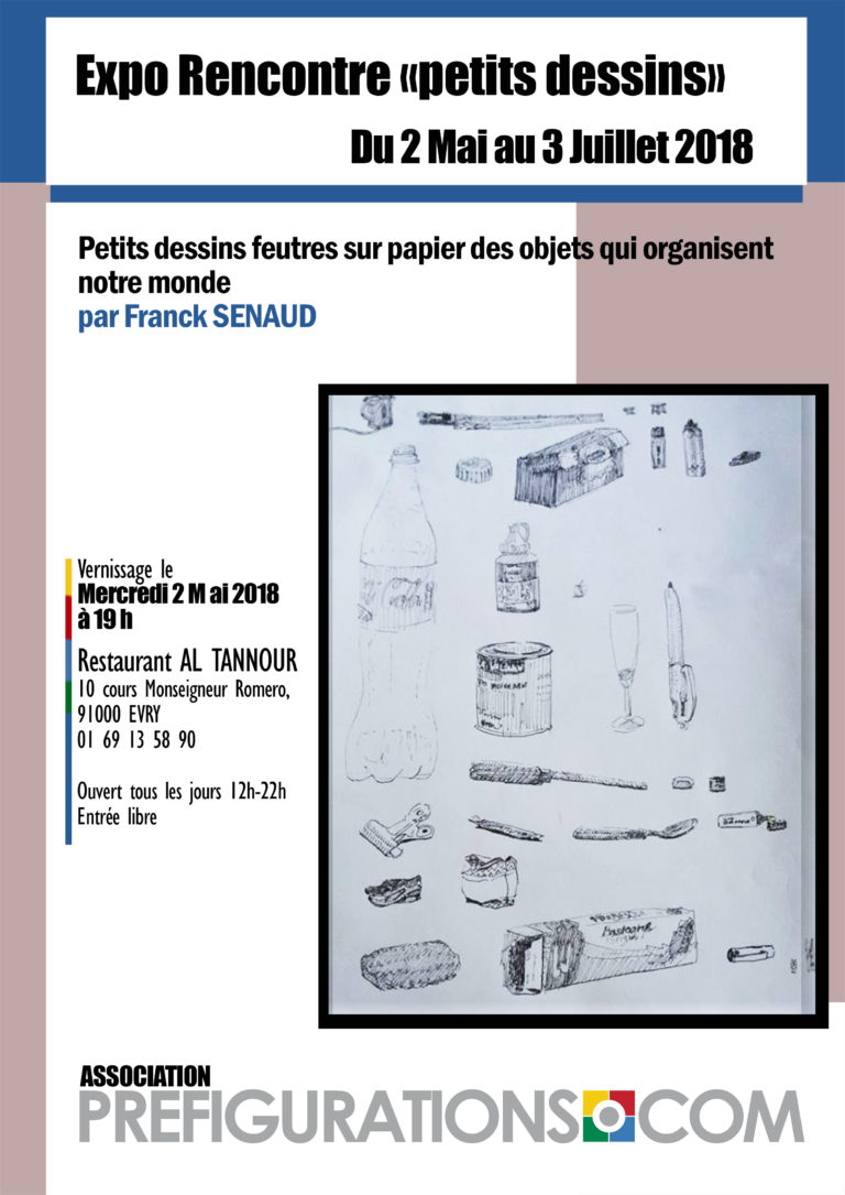 Lire la suite à propos de l’article EXPO-RENCONTRE «Petits objets », F. SENAUD, Mer 2 mai 2018