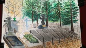 Lire la suite à propos de l’article VIE DE L’ASSO : Les croquis USK au cimetière russe de Ste Geneviève-de-Bois