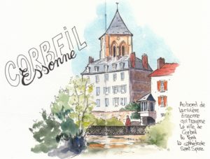 Corbeil & la cathédrale St Spire - Agnes Selles-corbeil-oeilUrbain16042022