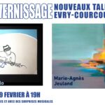 EXPO-VERNISSAGE « Nouveaux Talents Evry-Courcouronnais », vendredi 9 Février 2024-19h