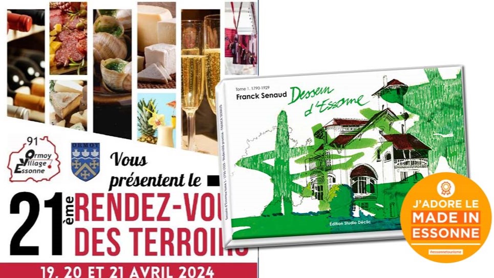 DÉDICACE “Dessein d’Essonne” aux Rendez-vous des Terroirs d'Ormoy, les 20 et 21 Avril 2024