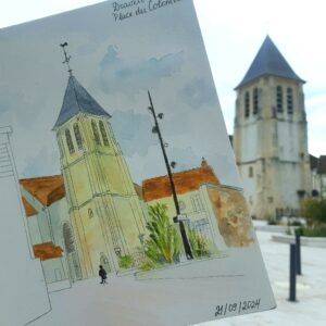 croquis-USKEssonne-Draveil-eglise-place21092024-273_n