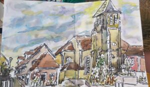 croquis-USKEssonne-Draveil-eglise-place21092024-532_n