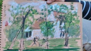 VIE DE L&rsquo;ASSO :  USK Essonne à la CITÉ PARIS-JARDIN de Draveil, Mai 2026, retour en croquis et en photos