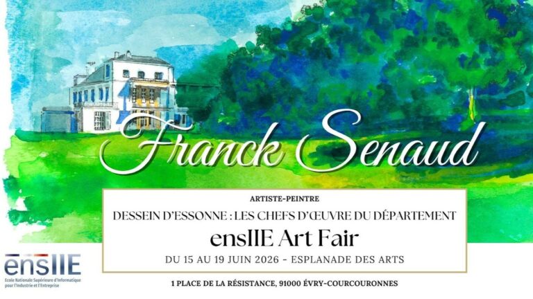 Lire la suite à propos de l’article EXPO-VERNISSAGE FRANCK SENAUD à L&rsquo;EnsIIE, le Jeudi 18 Juin 2026 à 16h
