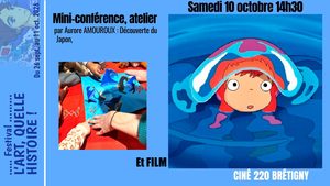 MICRO-CONFÉRENCE et ATELIER Origami, gouter et Film Ponyo, Samedi 10 octobre 2026